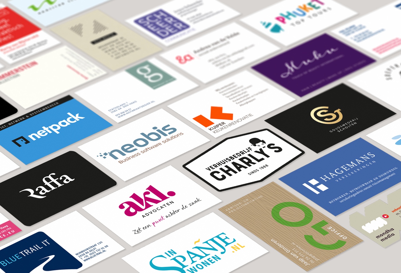 Een kleine greep uit de huisstijlen van Studio Rik